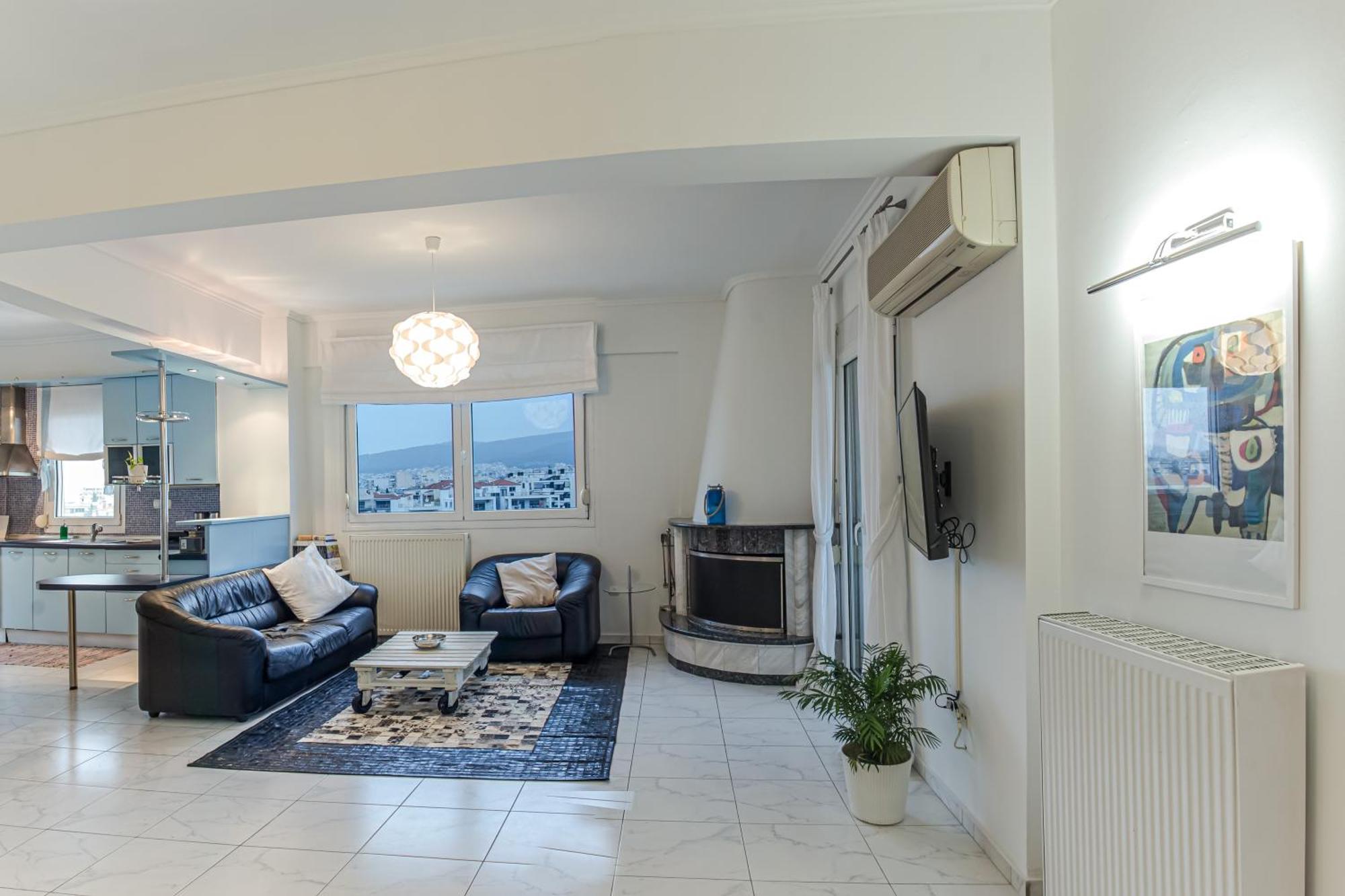 Celestial Garden-Thessaloniki'S Modern, Eclectic Penthouse With An Amazing View And Veranda Екстериор снимка